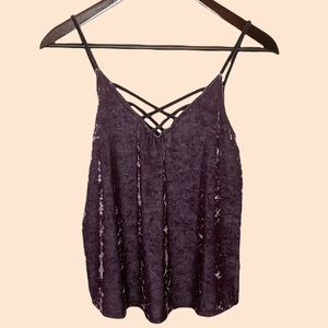 2 for $30 Strappy crushed velvet top